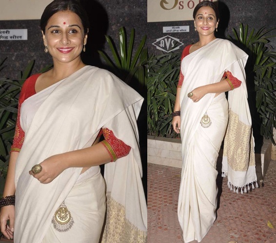 Vidya Balan in Chanderi