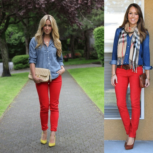 What To Wear With Red Pants Puzzle Solved