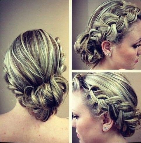 Dutch Braid Updo