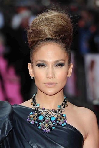 Jennifer Lopez hair buns