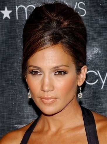 Jennifer Lopezs Half-Up Bun Hairstyle