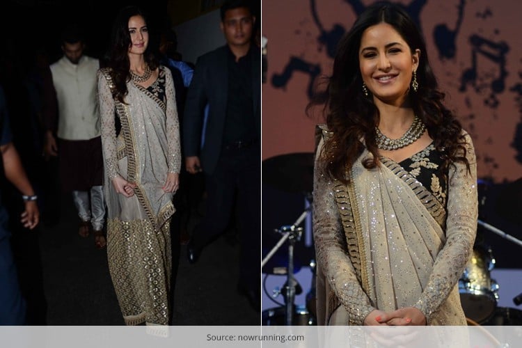 Katrina in Sabyasachi Saree for Kala Ghoda Festival