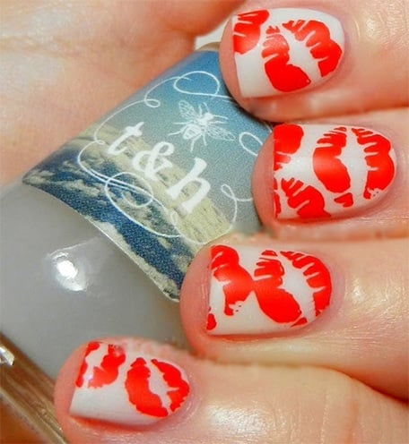 Kiss nails design