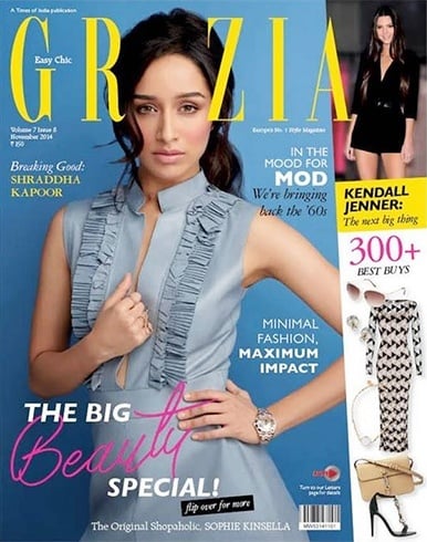 Shraddha Kapoor Grazia magazine cover