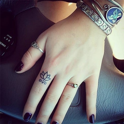 Tattoo on finger