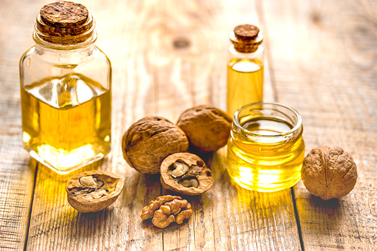 Walnut Oil for Split Ends