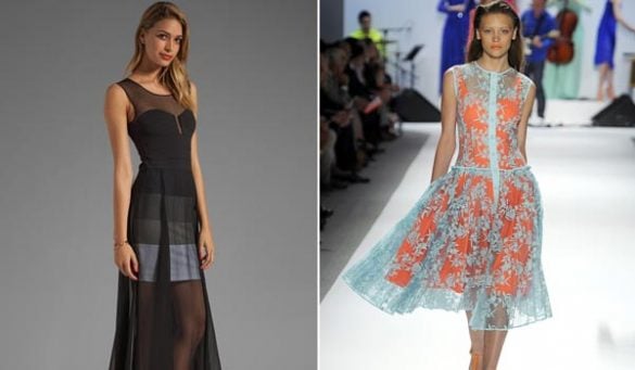 What to wear under a see through dress