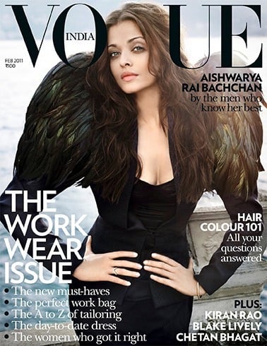 Aishwarya Rai on Vogue magazine cover