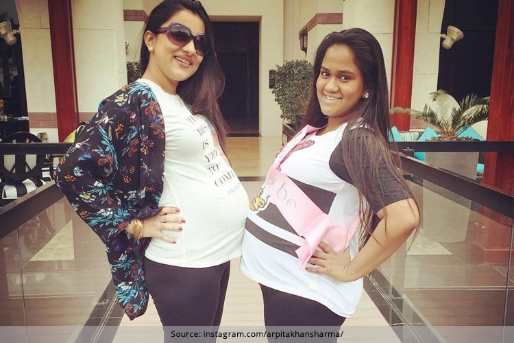 Arpita Khan Cute Baby Shower