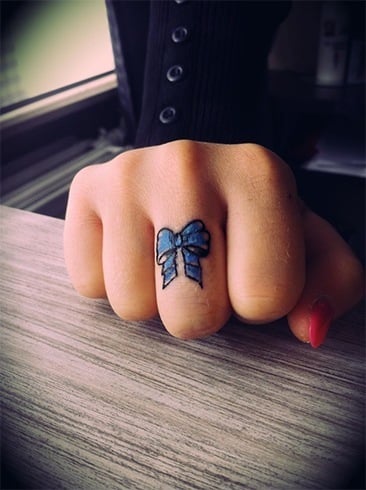 Bow Ring Tattoo Designs