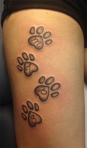 Paw Tattoo Design