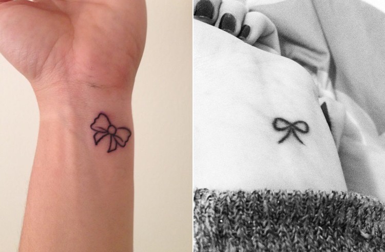 Cute Small Bow Tie Tattoo Cute Small Bow Tie Tattoo