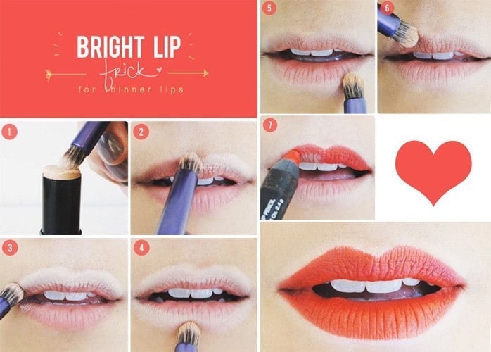 Bright lip trick