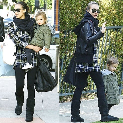 Celebrities Wearing Boots And Leggings
