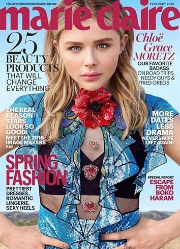 Chloe Grace Moretz on Marie Claire