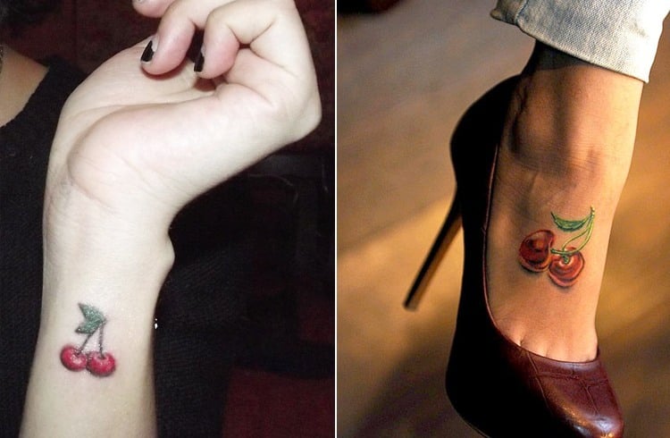 Sweet Cute Cherry Tattoo Sweet Cute Cherry Tattoo