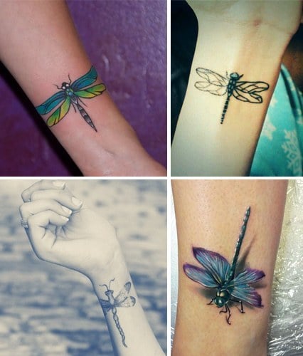 Dragonfly Wrist Tattoos For Women  Wrist tattoos for women Tattoos for  women Small forearm tattoos