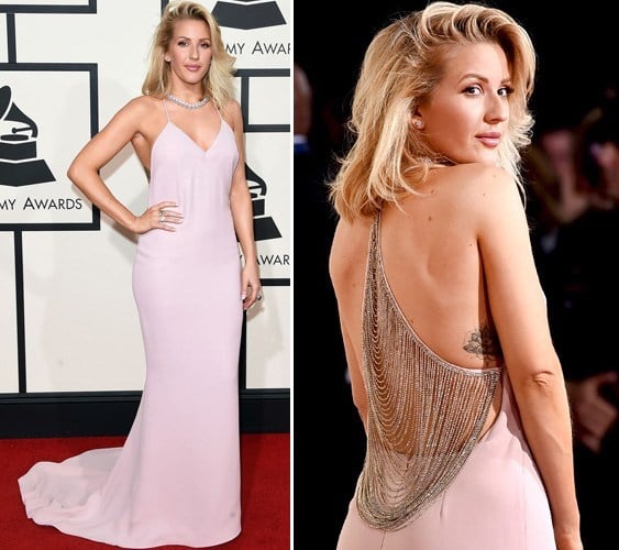 Ellie Goulding in pink Stella McCartney gown