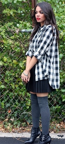 how to wear a plaid shirt girls