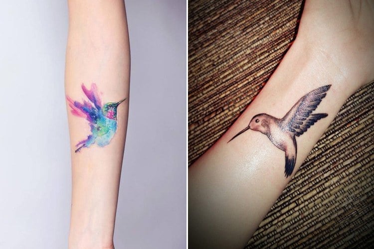 Hummingbird Wrist Tattoo