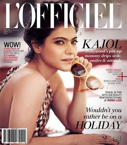 Kajol on Lofficiel magazine cover