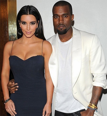 Kanye West and Kim Kardashian