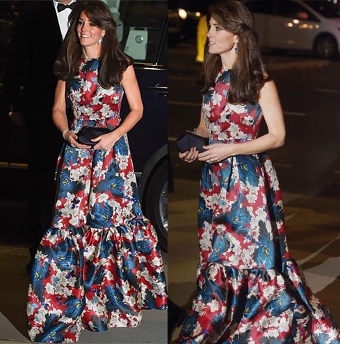 kate middleton floral maternity dress