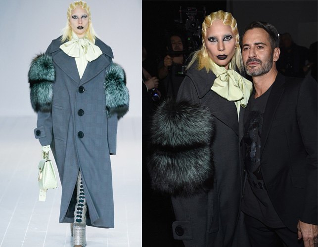 Lady Gaga at Marc Jacobs fall 2016