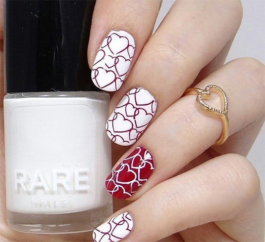 Love Symbol Nail Art