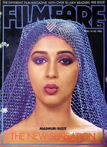 Madhuri Dixit on Filmfare magazine