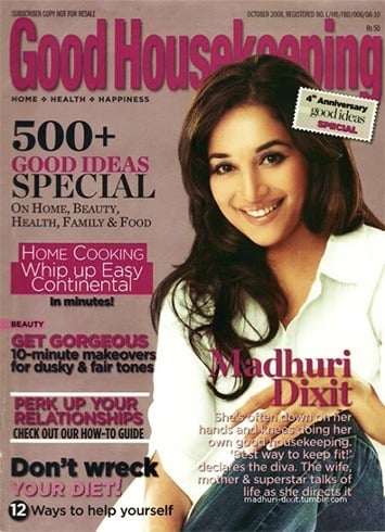 Madhuri Dixit on Good Housekeeping