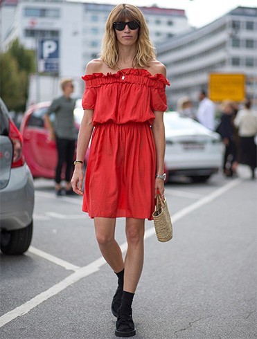 Red dress