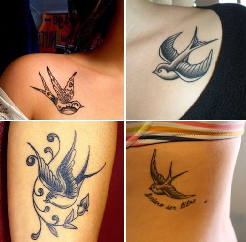 Tribal Swallow Tattoos