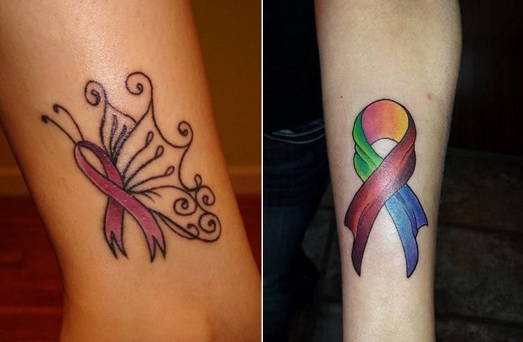 Bow Tattoo on Cancer Bow Tattoo on Cancer