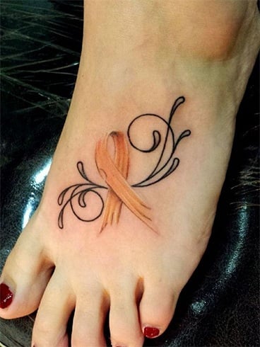 Bow Tattoos on Feet Bow Tattoos on Feet