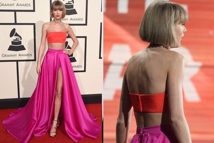 Taylor Swift in Atelier Versace skirt