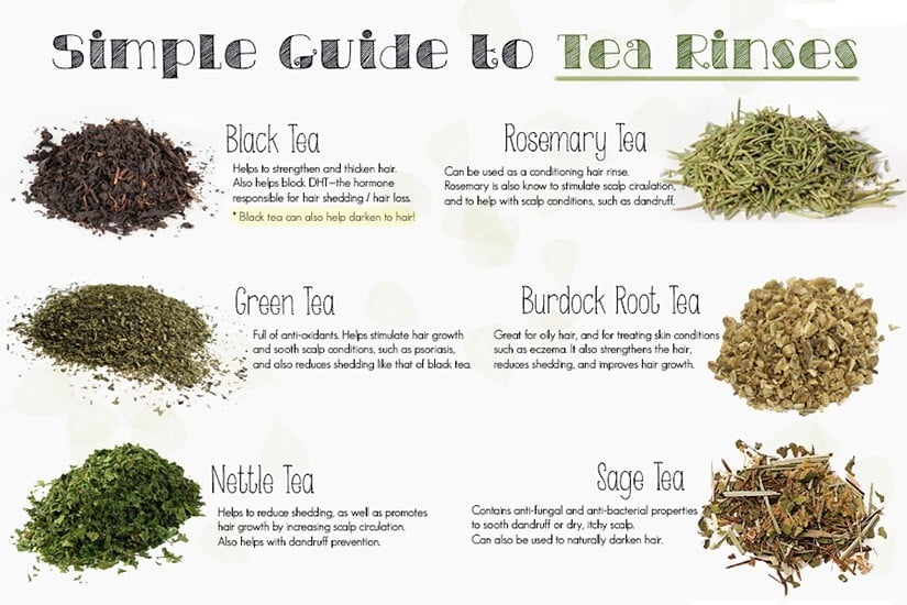 Tea Rinses For Your Hair