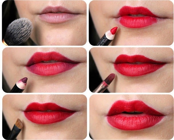 Vintage Retro Lip Makeup