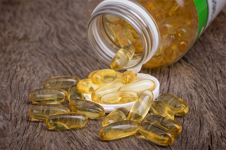 Vitamin E Capsules for Split Ends