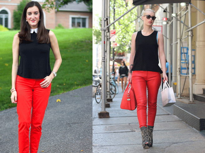 wear with red pants