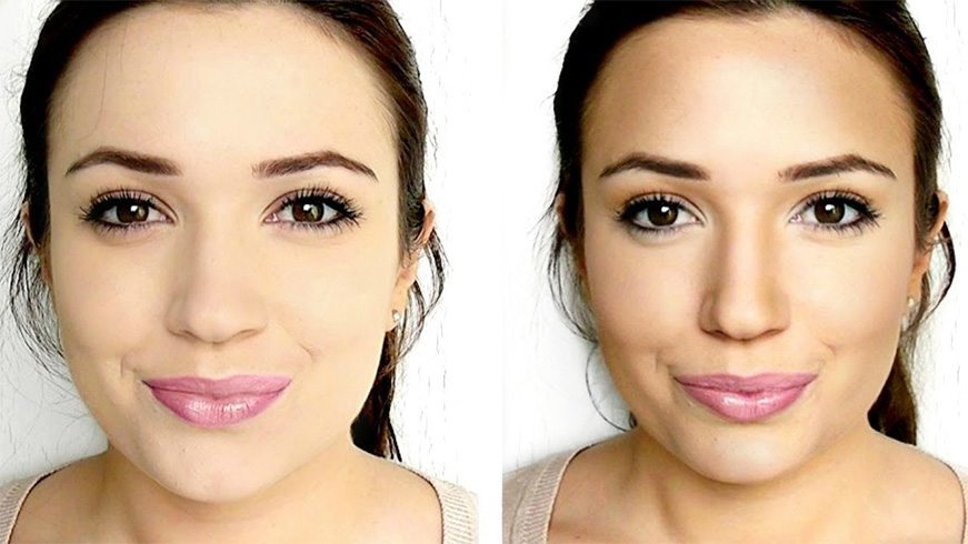 Where To Apply Blush For Diamond Face