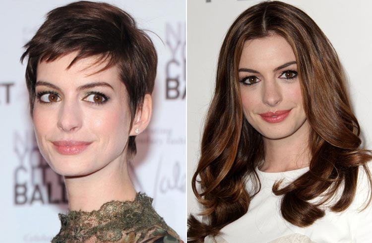 Best Anne Hathaway long Hairstyles