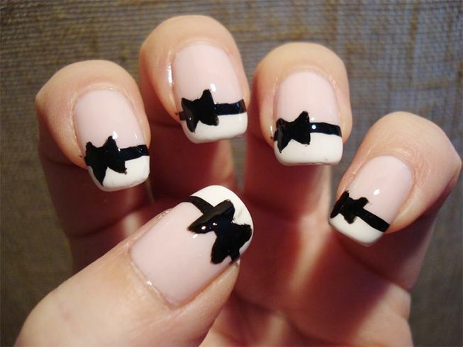 Bow Tie Party Nail Art