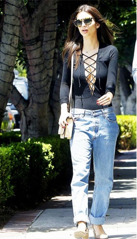 Boyfriend Jeans With Bodysuit