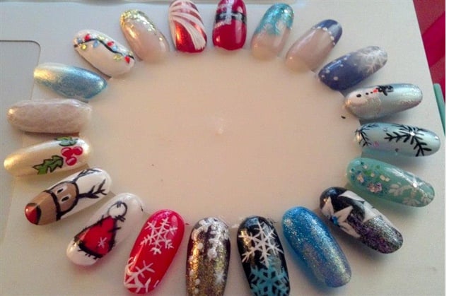 Christmas nail art gallery