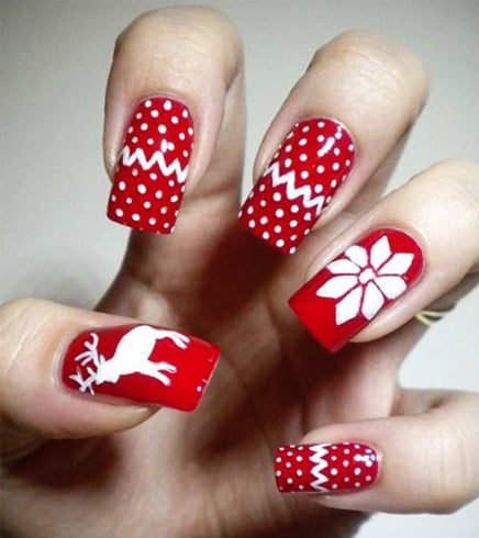 Christmas nail art