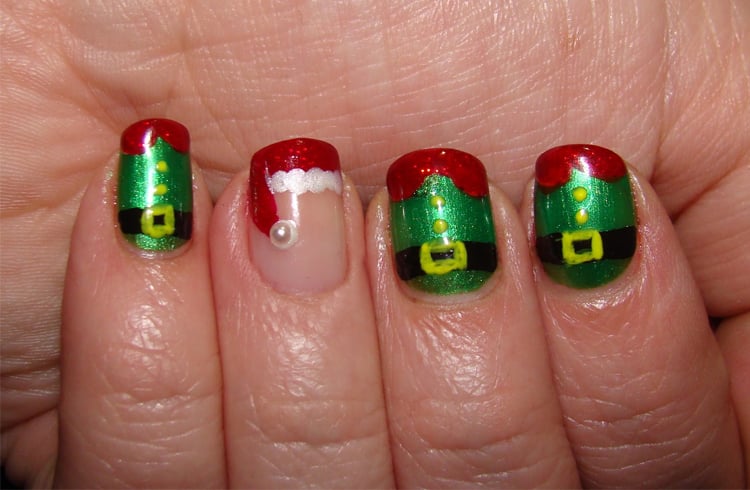 Christmas nail designs for short nails