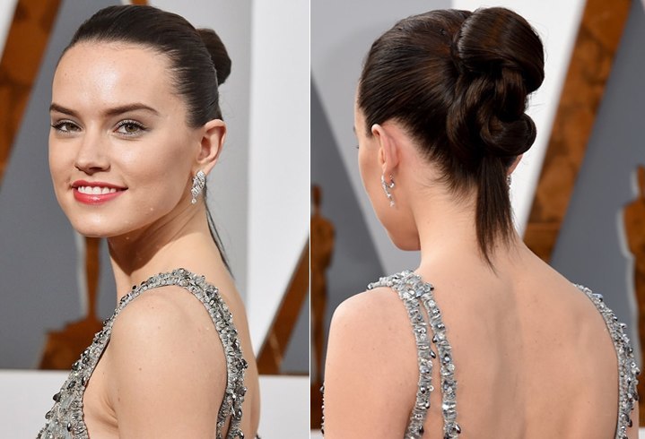 Daisy Ridley Oscars Hairstyles 2016