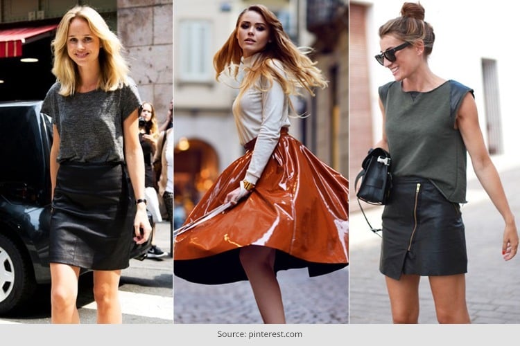 How To Wear A Leather Skirt