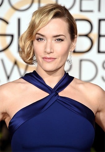 Kate Winslet Hairstyles On Golden Globe Awards 2016